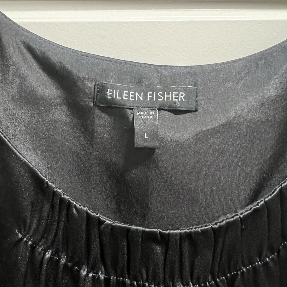Eileen Fisher 100% Silk Shell - Sz L - Picture 3 of 6